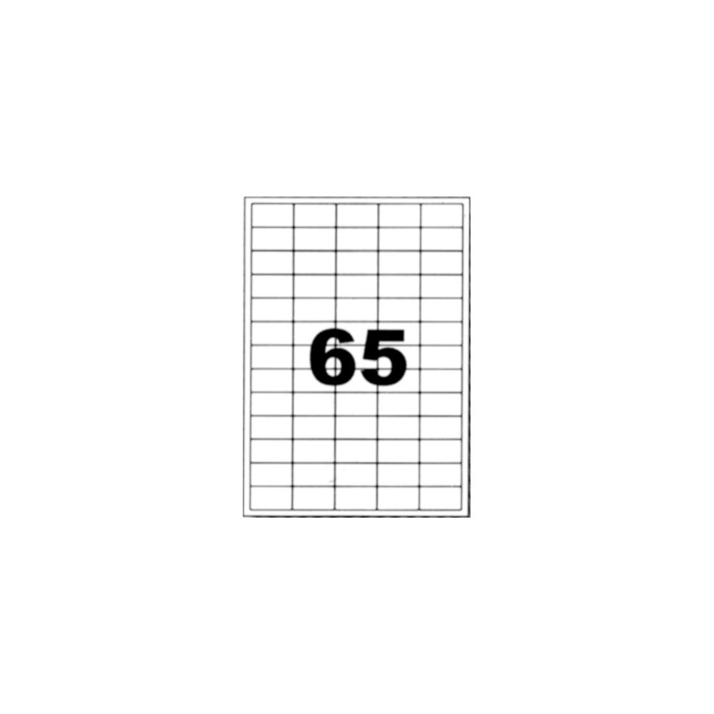 Etiquettes autocollantes blanches 38x21mm sur A4