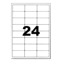 Etiquettes autocollantes blanches 63,5x33,9mm sur A4