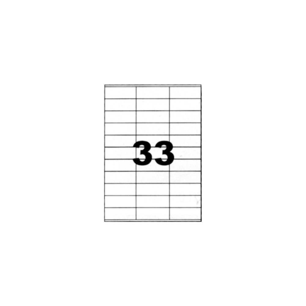 Etiquettes autocollantes blanches 70x25mm sur A4