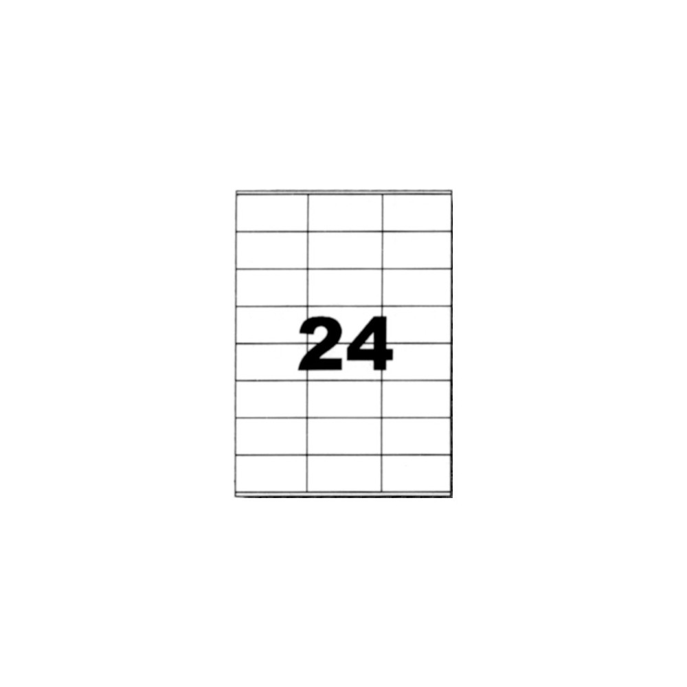 Etiquettes autocollantes blanches 70x35mm sur A4