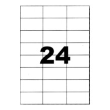 Etiquettes autocollantes blanches 70x36mm sur A4