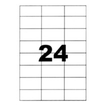 Etiquettes autocollantes blanches 70x37mm sur A4