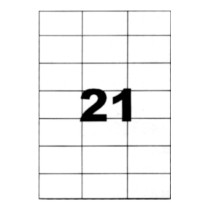 Etiquettes autocollantes blanches 70x42,3mm sur A4
