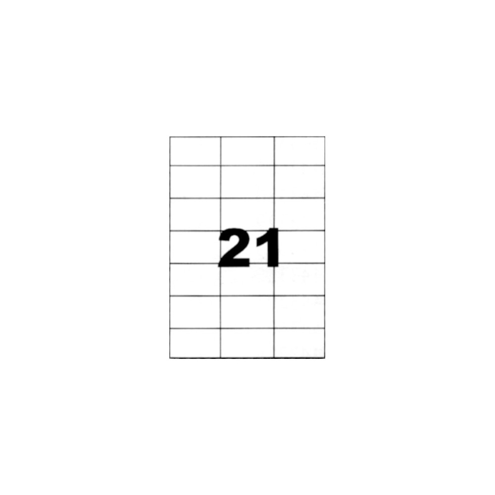 Etiquettes autocollantes blanches 70x42,3mm sur A4
