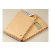 Enveloppe à fenêtre kraft 229x324x30 mm par 50