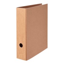 Classeur cartonné brut couleur kraft dos 80 mm
