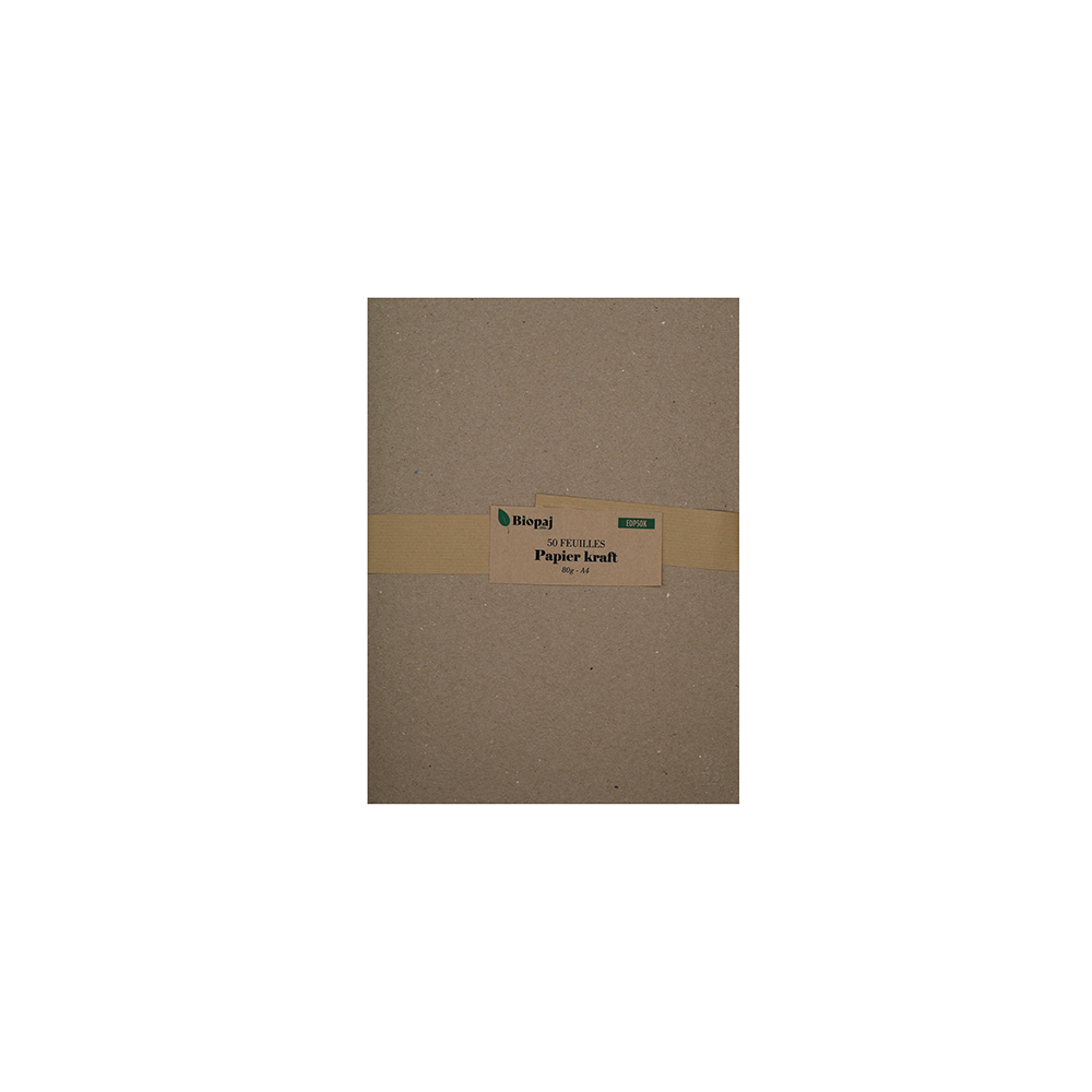 125 feuilles de papier kraft A3 90g en chemise