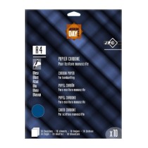 Papier carbone bleu A4 en pochette de 10 feuilles