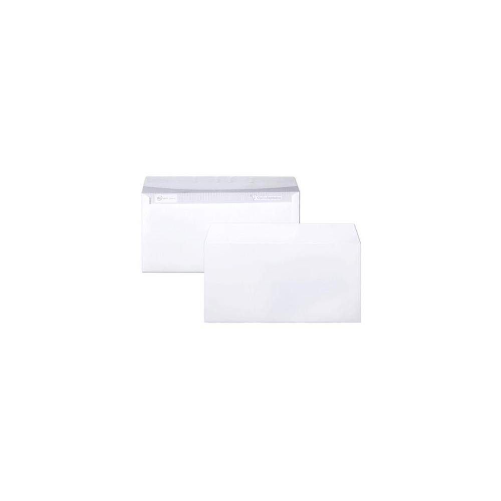 Enveloppes blanches DL 110x200 par 50 unités