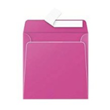 Enveloppe couleur rose fuschia 165x165 mm par 50