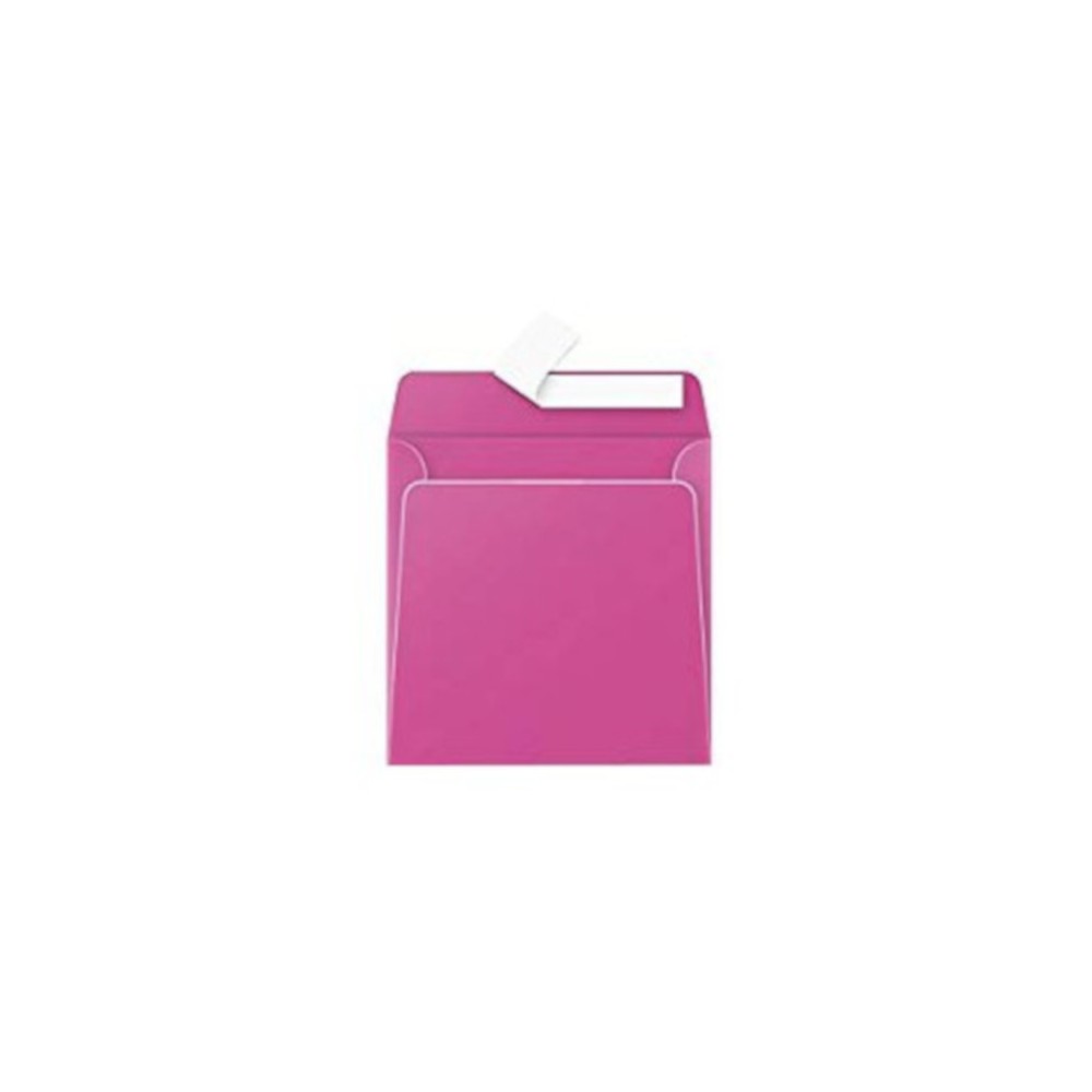 Enveloppe couleur rose fuschia 165x165 mm par 50