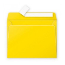 Enveloppe fantaisie jaune soleil 162x229 mm par 50