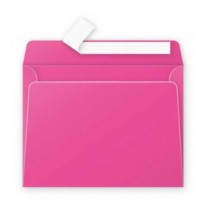 Enveloppe fantaisie rose fuschia 162x229 mm par 50