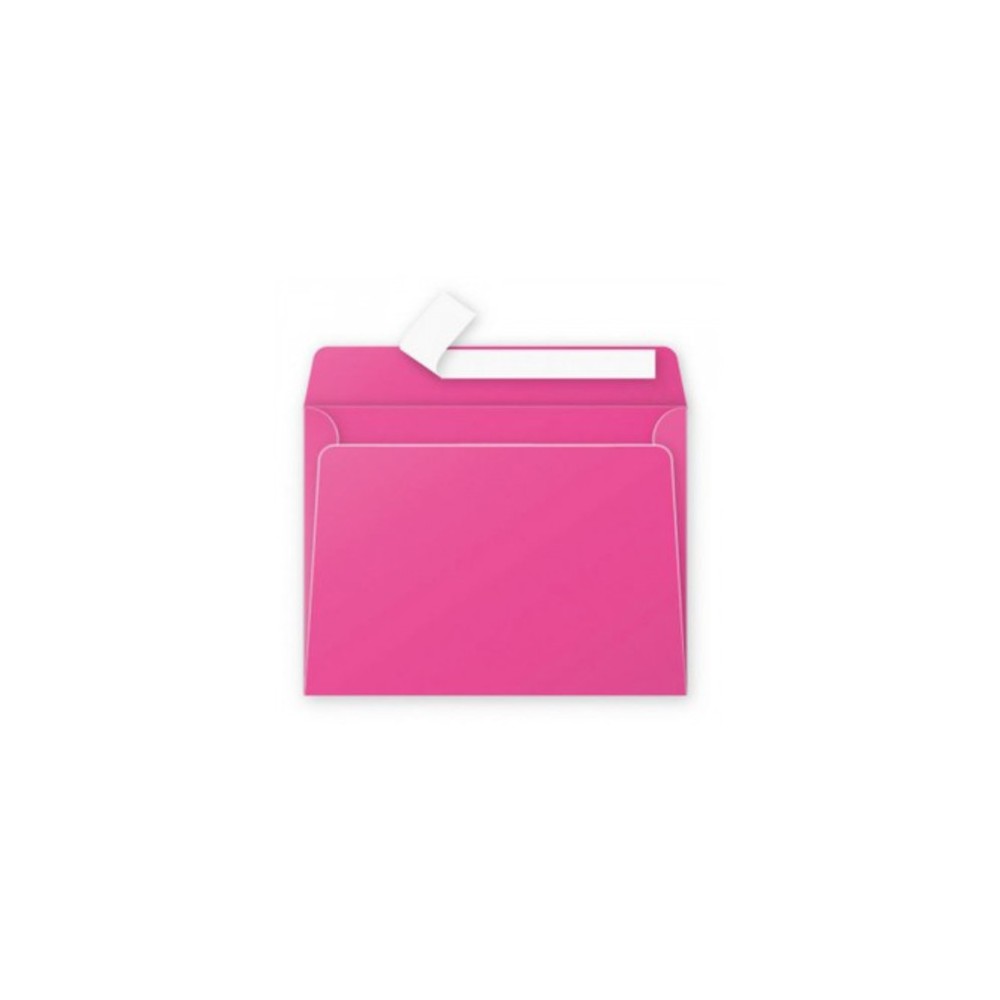 Enveloppe fantaisie rose fuschia 162x229 mm par 50