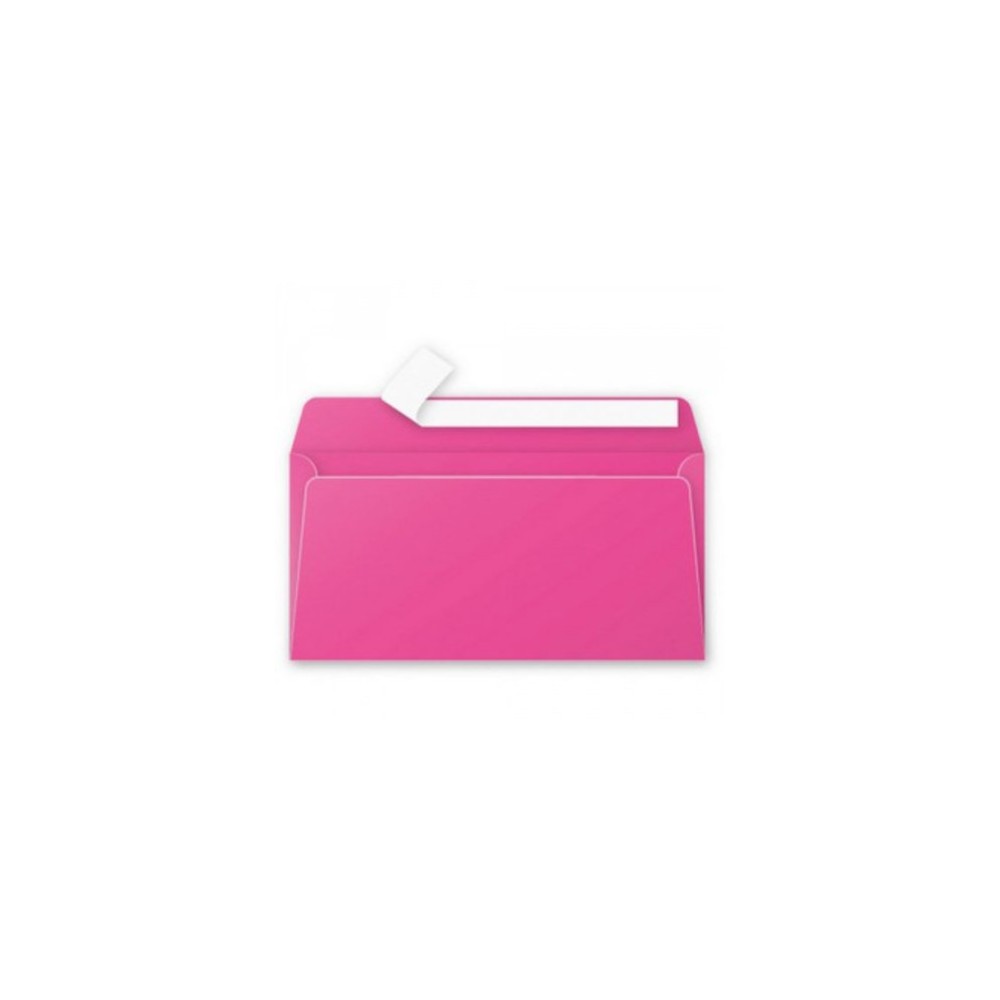 Enveloppes fantaisies rose fuschia DL110x220 par 50