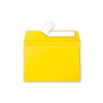 Enveloppes jaune soleil 114 x 162 mm par 50