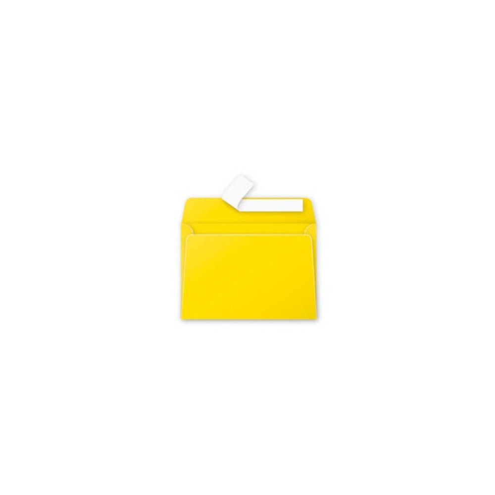 Enveloppes jaune soleil 114 x 162 mm par 50