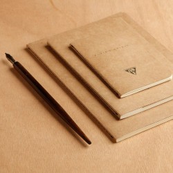 Carnet cousu 50 feuilles papier ivoire uni 90g 105 x 148 mm