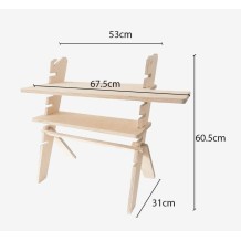 Bureau assis-debout en bois Tufetto Medi