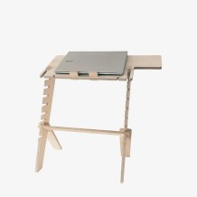 Bureau assis-debout en bois Tufetto Medi