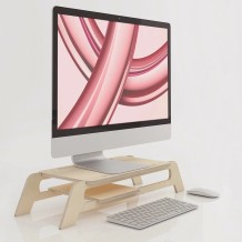 SUPPORT MONITEUR BOIS SHIRA ergonomique