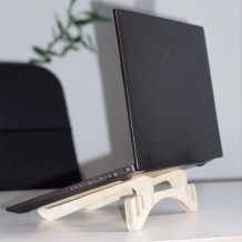 Support PC Portable Bois Kogat - Réglable 3 Hauteurs, Nomade FSC