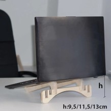 Support PC Portable Bois Kogat - Réglable 3 Hauteurs, Nomade FSC