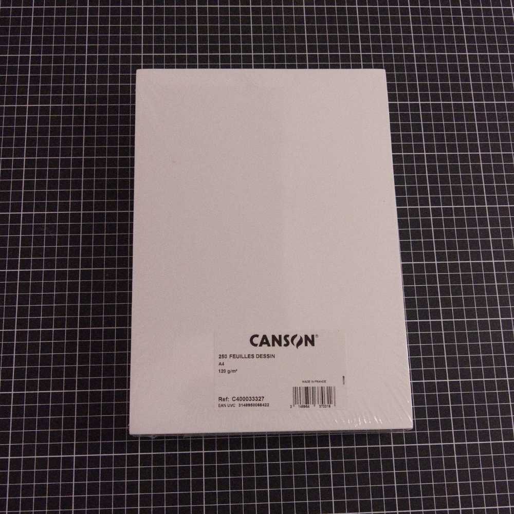 Ramette de 250 feuilles à dessin A4 120g CANSON C400033327