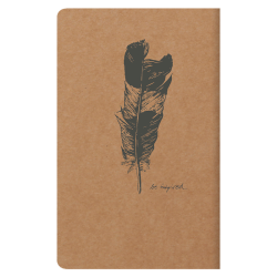 Carnet cousu 7,5 x 12cm 48 pages papier ivoire ligné 90g Flying Spirit