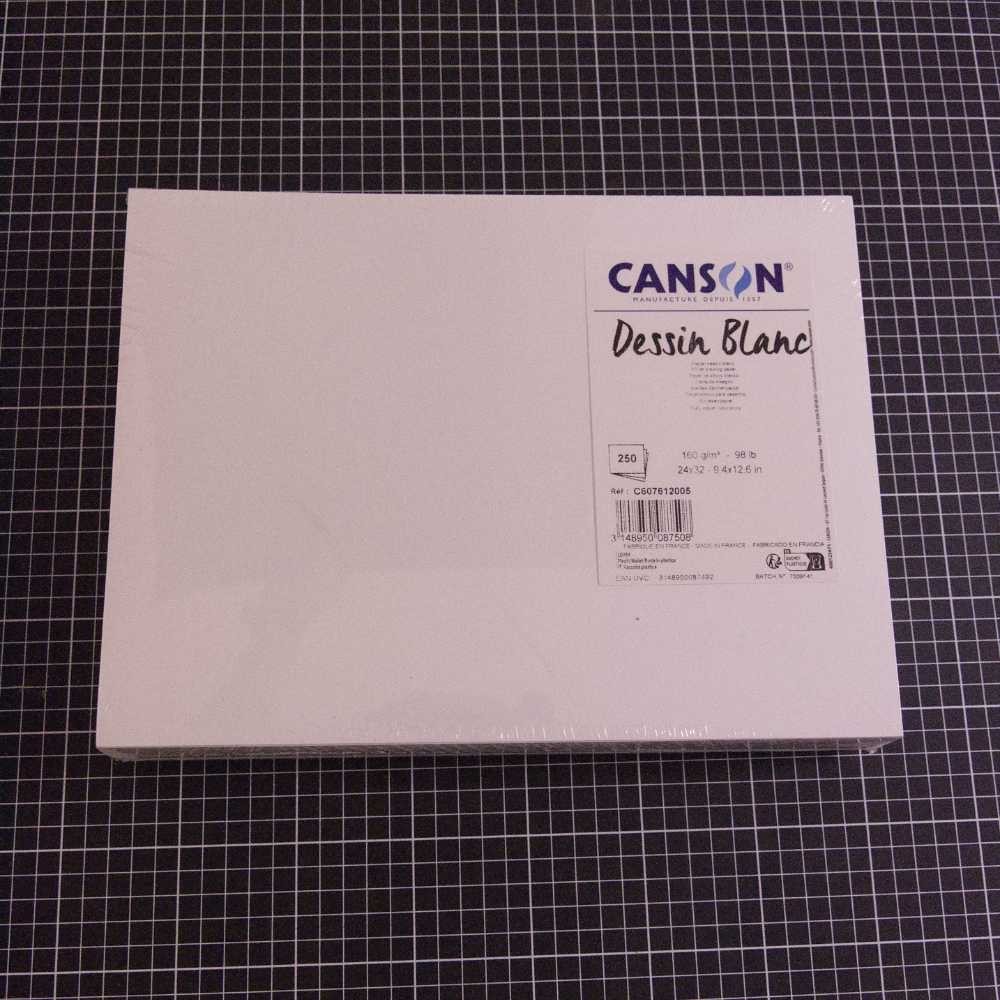 Papier dessin CANSON 24 x 32 cm 160 g – 250 feuilles - C40003391000