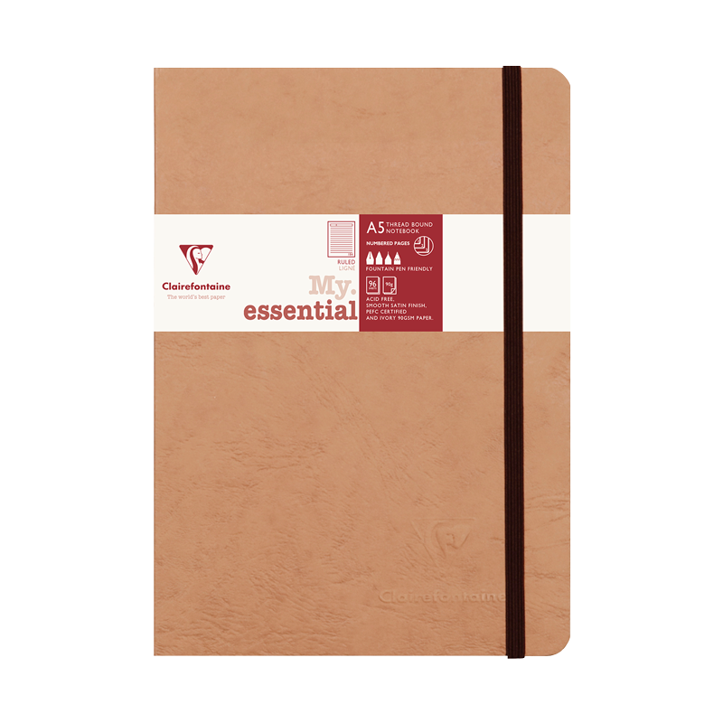 Cahier broché 192 p. papier ligné 90g 148 x 210 mm