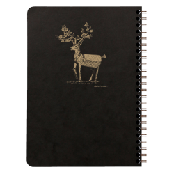 Carnet spirale A5 120 pages lignées papier ivoire Clairefontaine Flying Spirit Kraft