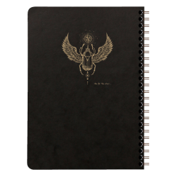 Carnet spirale A5 120 pages lignées papier ivoire Clairefontaine Flying Spirit Kraft