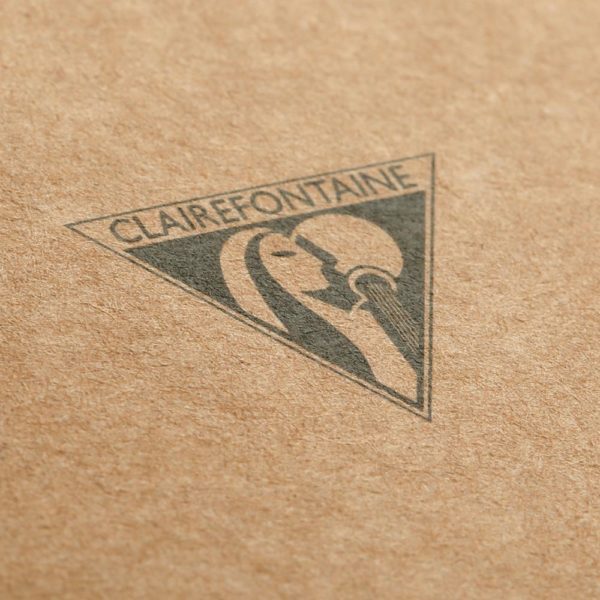Carnet kraft cousu, papier ivoire, Clairefontaine