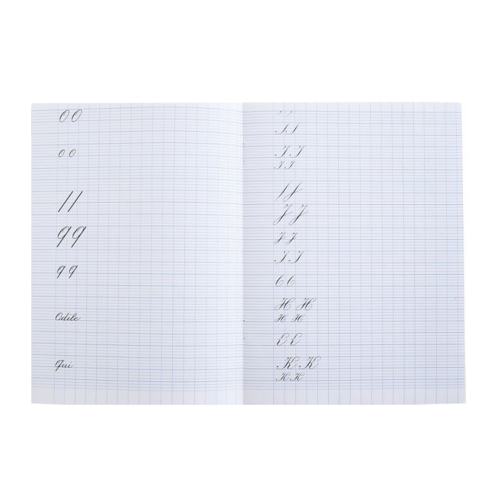 Cahier d'exercices de calligraphie
