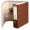 Classeur à levier coloris havane, dos de 80mm