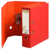 Classeur à levier coloris rouge, dos de 80mm