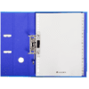 Classeur à levier coloris bleu, dos de 80mm