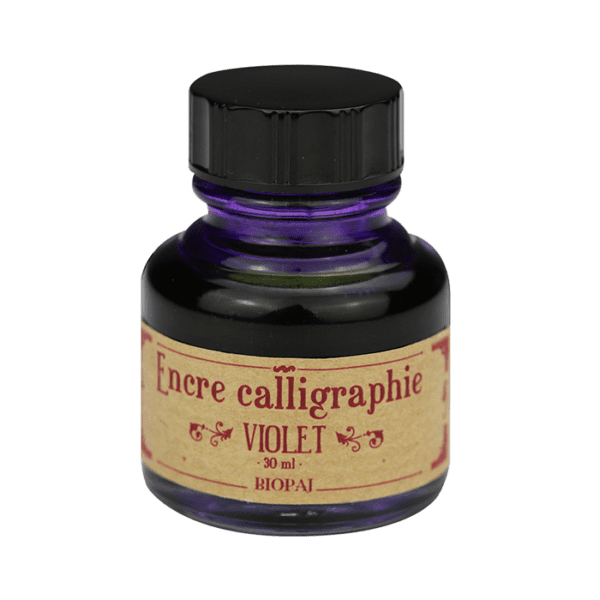 Encre violette calligraphie