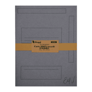 Paquet 10 chemises 240 x 320 mm carte ombre (grise)
