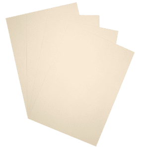 50 feuilles - papier Ocre - 110g - Ivoire