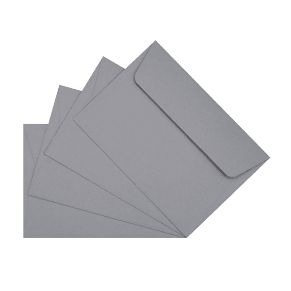50 enveloppes grises 114 x 162 mm