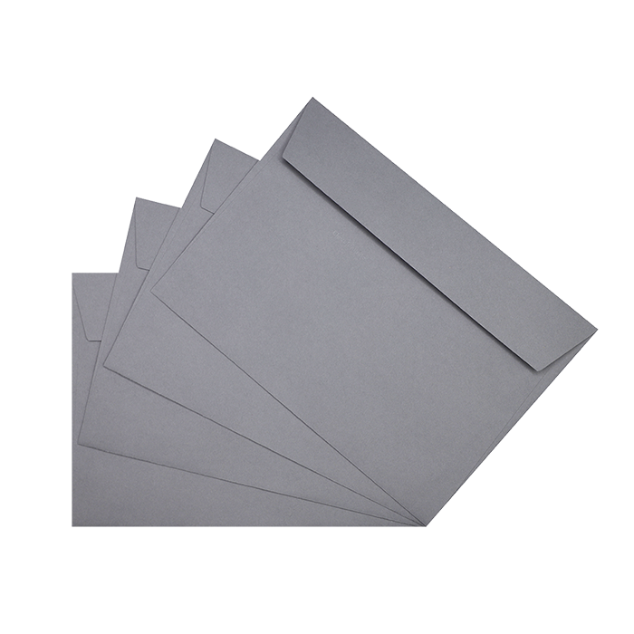 50 enveloppes grises 162 x 229 mm