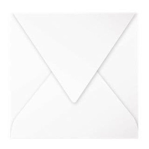 Enveloppe blanche carré 17 x 17 cm